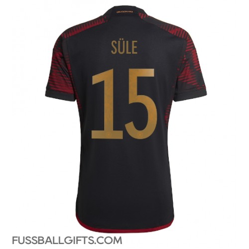 Deutschland Niklas Sule #15 Fußballbekleidung Auswärtstrikot WM 2022 Kurzarm